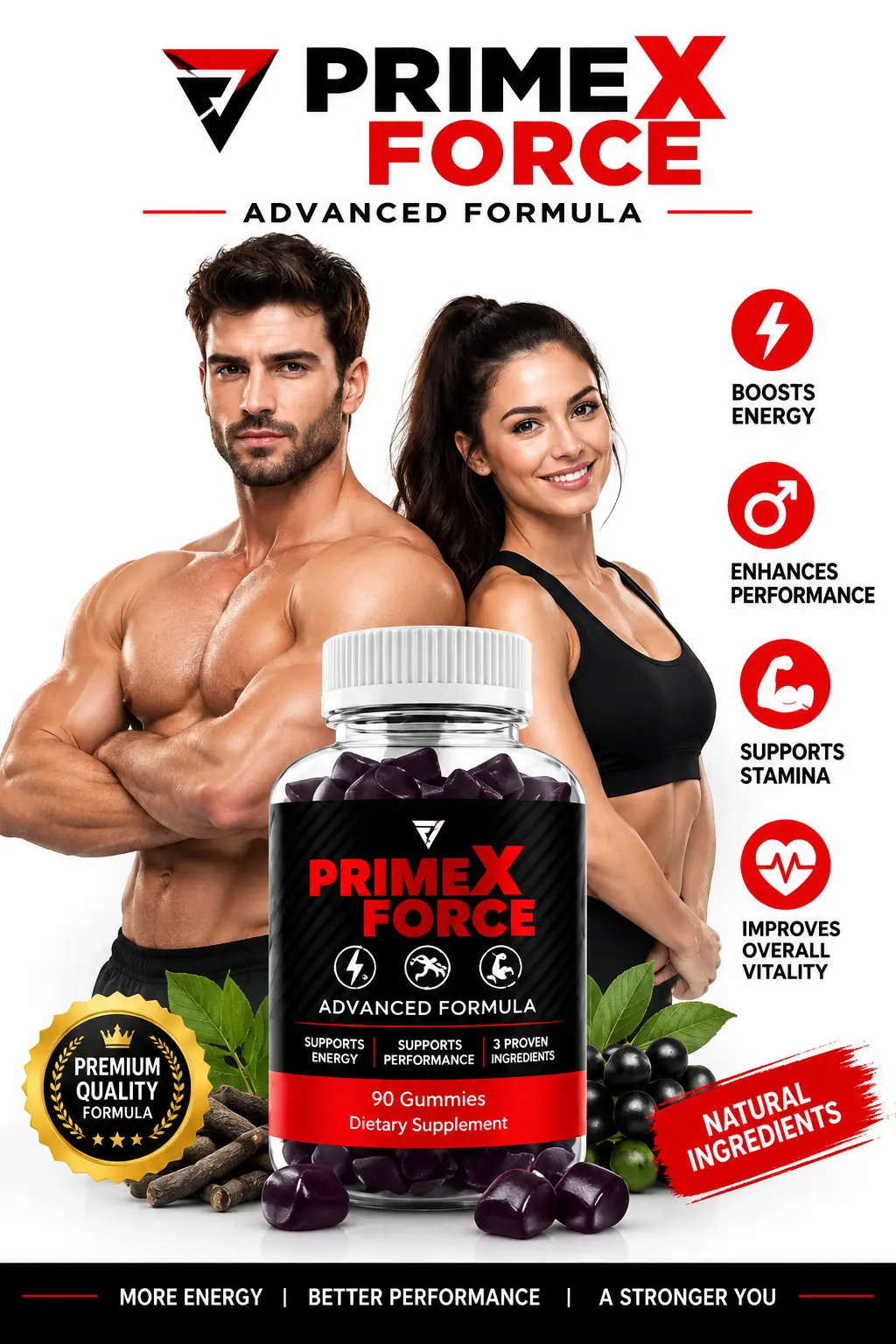 PrimeXForce daily men's vitality and wellness support